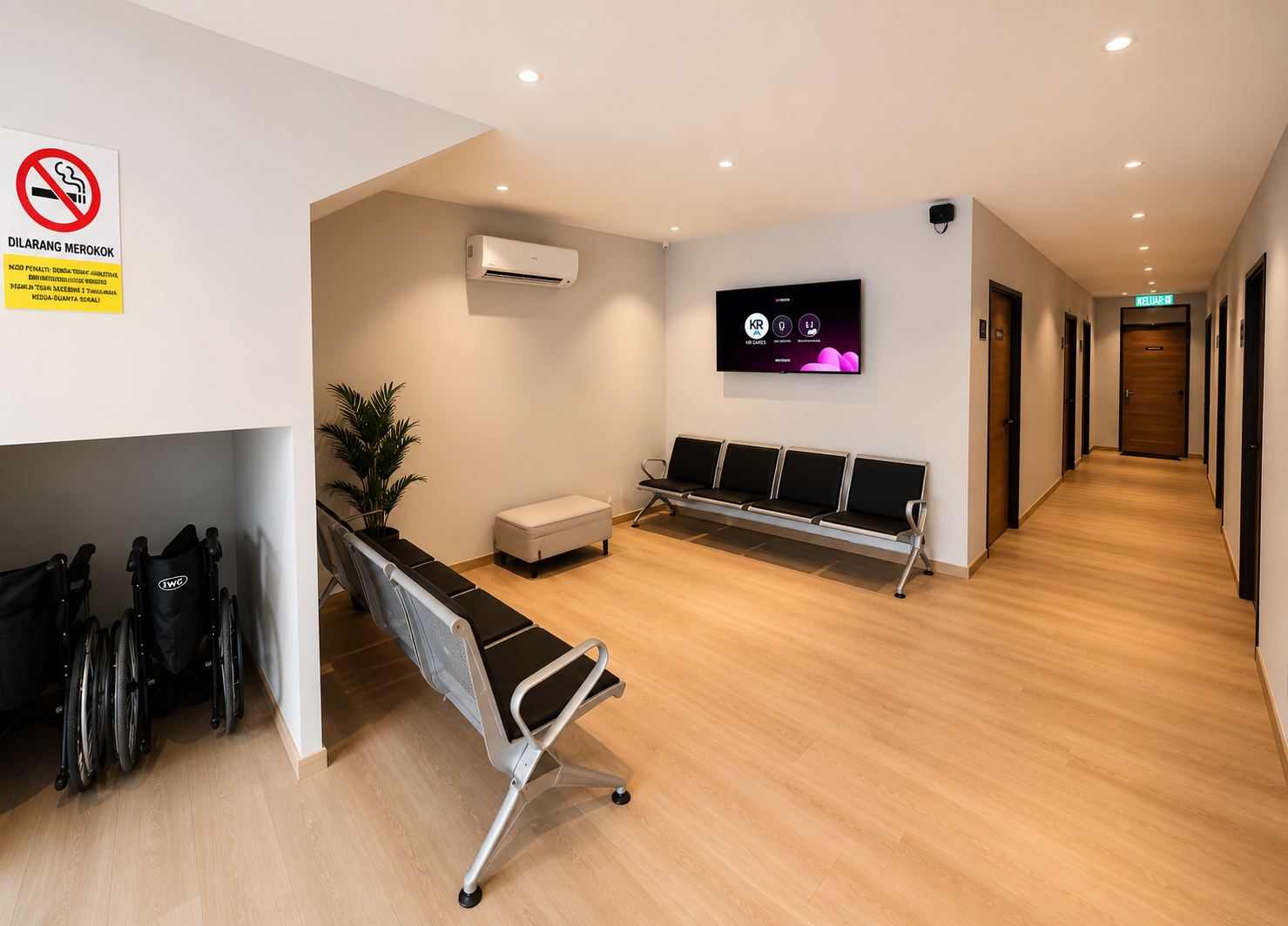 Comfortable patient waiting area
